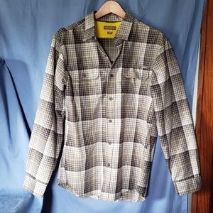 Eddie Bauer checkered button up dress shirt